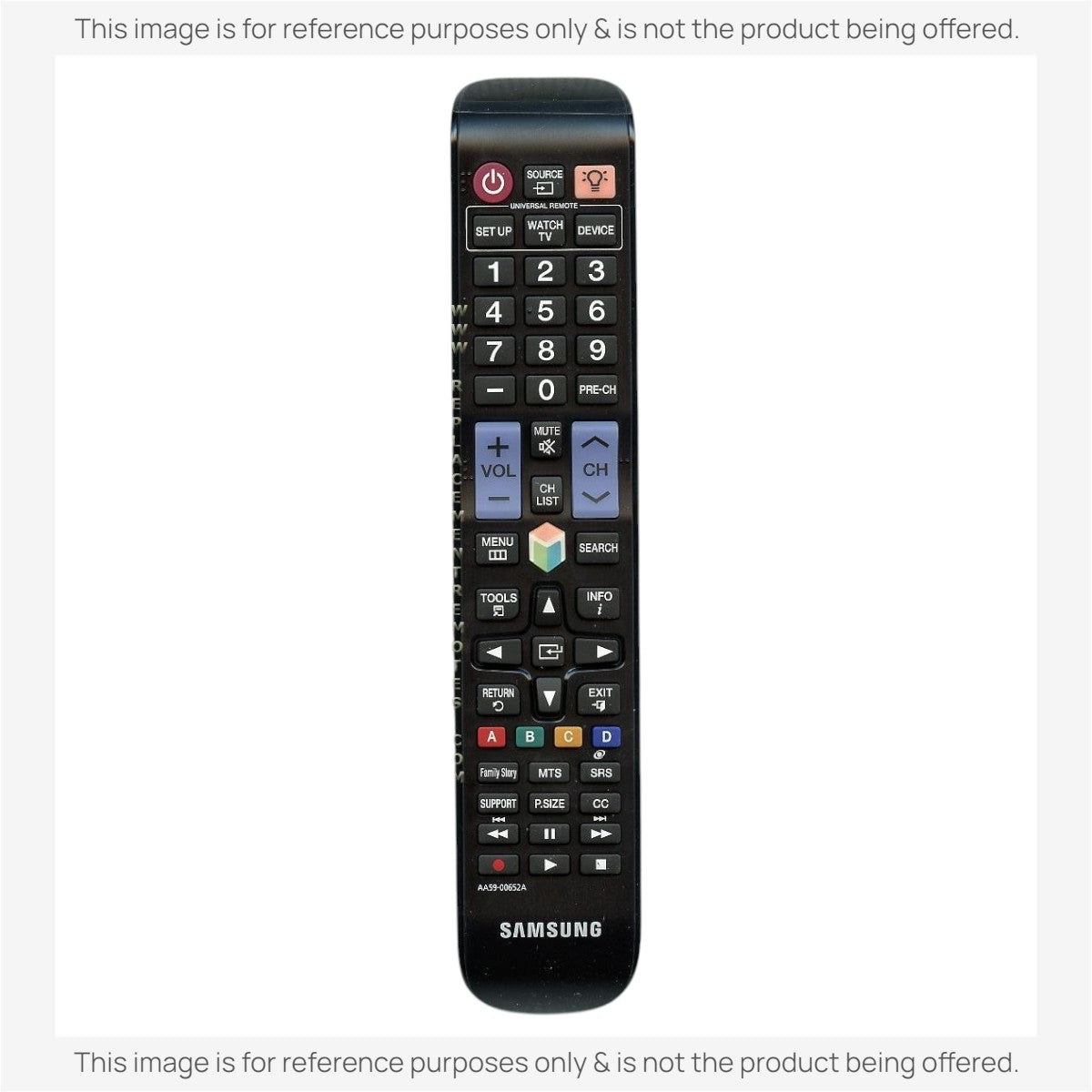 Anderic Substitute For Samsung AA59-00652A TV Remote Control - AA5900652A [RR580A]