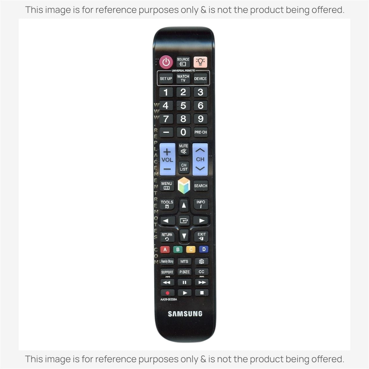 Anderic Substitute For Samsung AA59-00559A TV Remote Control - AA5900559A [RR580A]