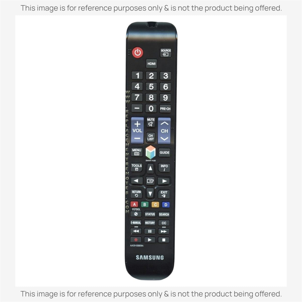 Anderic Substitute For Samsung AA59-00809A TV Remote Control - AA5900809A [RR580A]