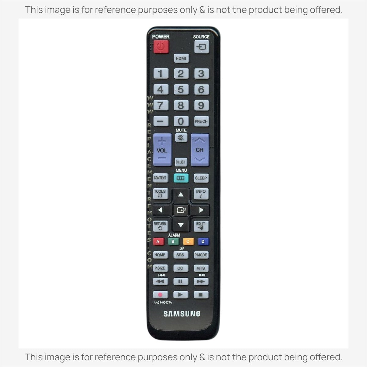 Anderic Substitute For Samsung AA59-00477A TV Remote Control - AA5900477A [RRBN59]