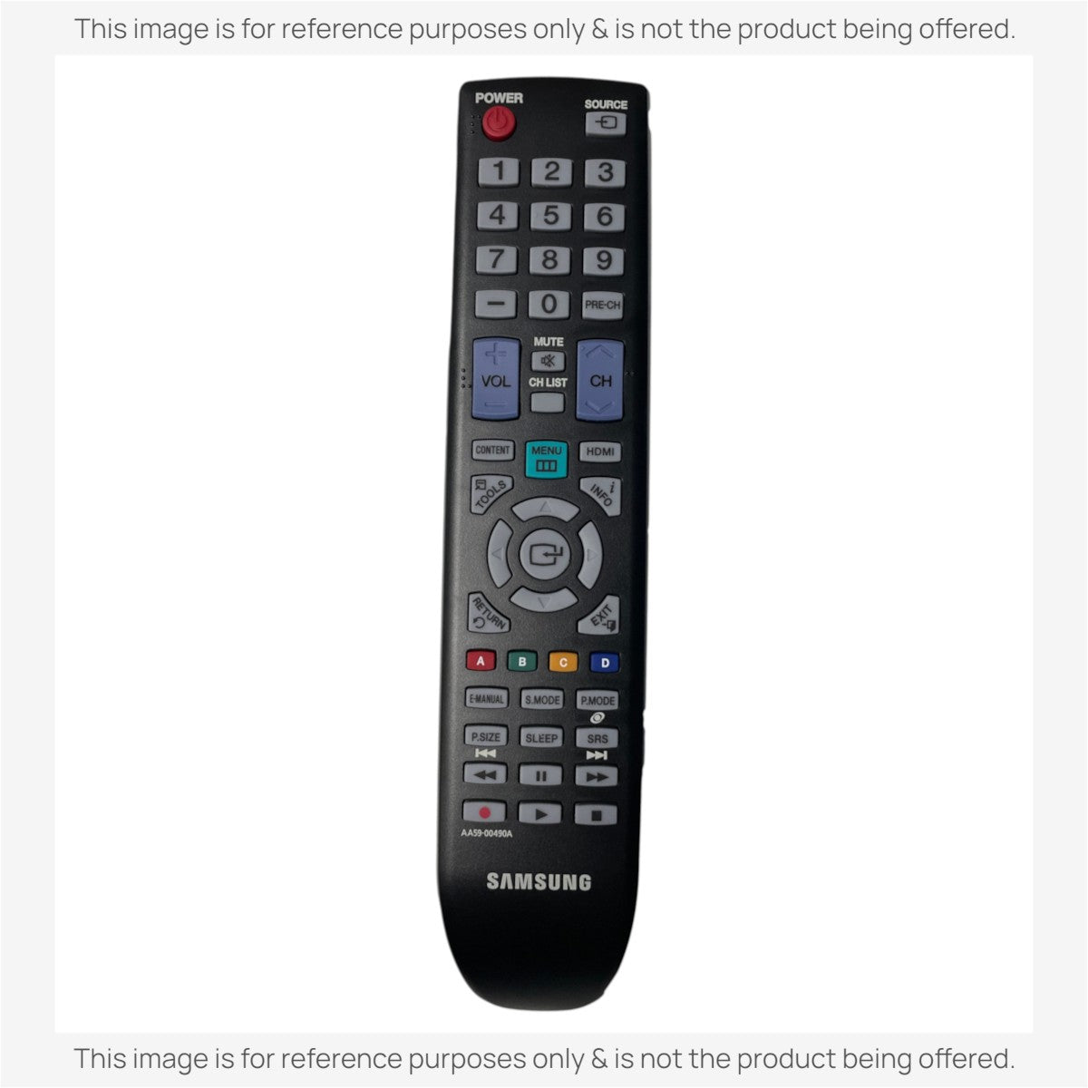 Anderic Substitute For Samsung AA59-00490A TV Remote Control - AA5900490A [RR580A]