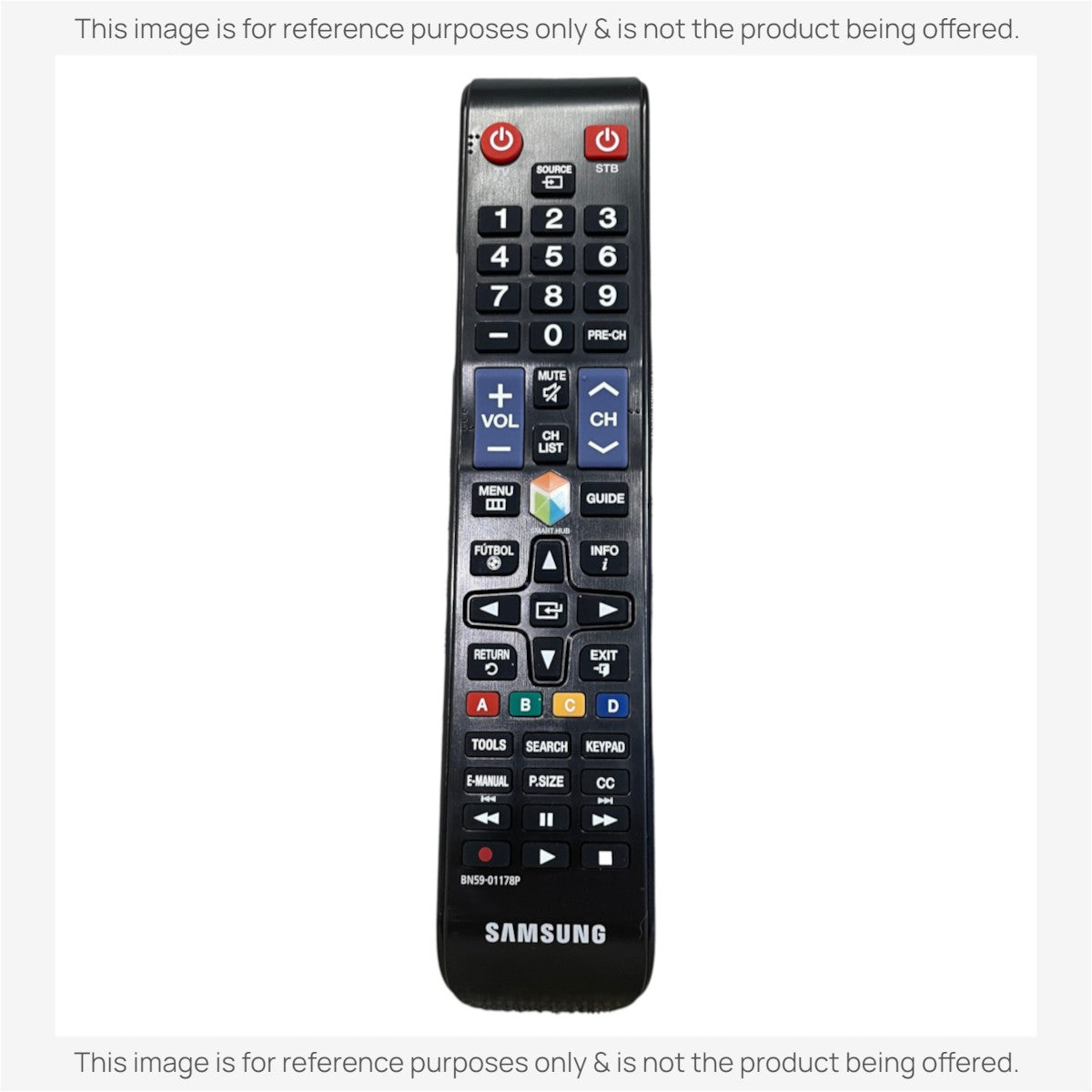 Anderic Substitute For Samsung BN59-01178P TV Remote Control - BN5901178P [RR580A]