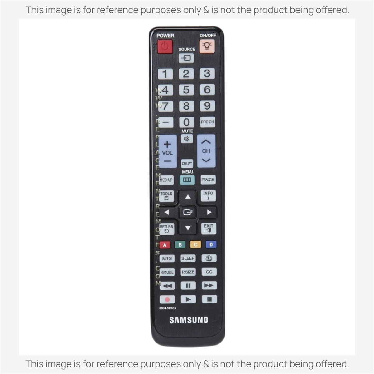 Anderic Substitute For Samsung BN59-01105A TV Remote Control - BN5901105A [RRBN59]