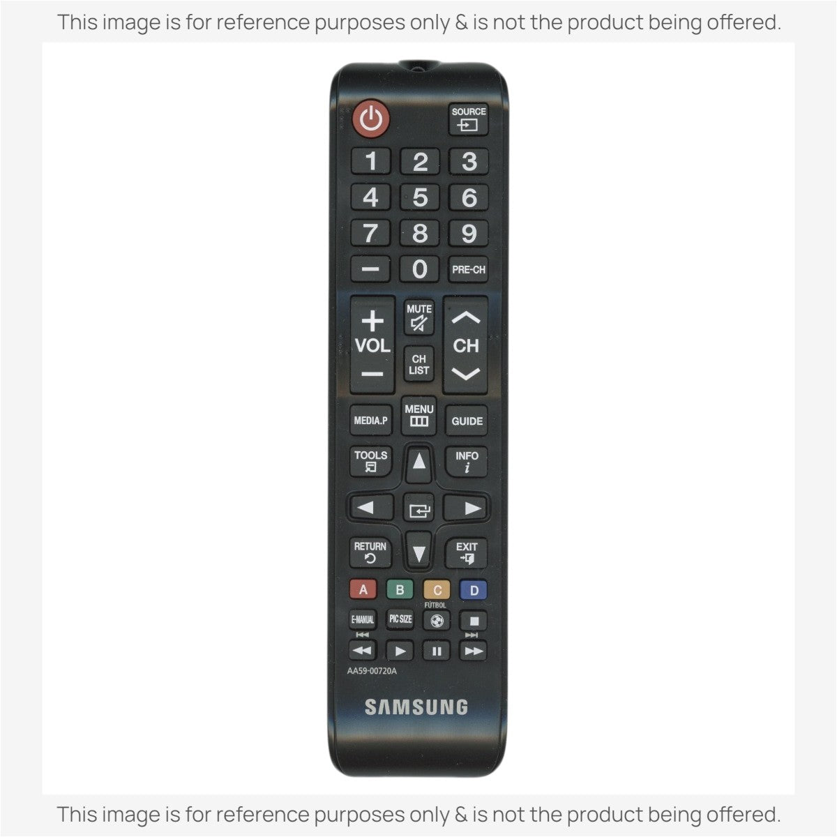Anderic Substitute For Samsung AA59-00720A for 2012 TV Remote Control - AA5900720A [BN5901199F]