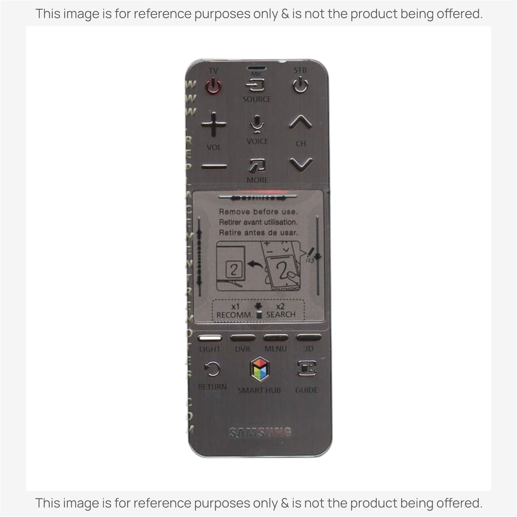 Anderic Substitute for Samsung AA59-00758B SMART TOUCH TV Remote Control - AA5900758B [SR7557, No Voice /Touch Pad]