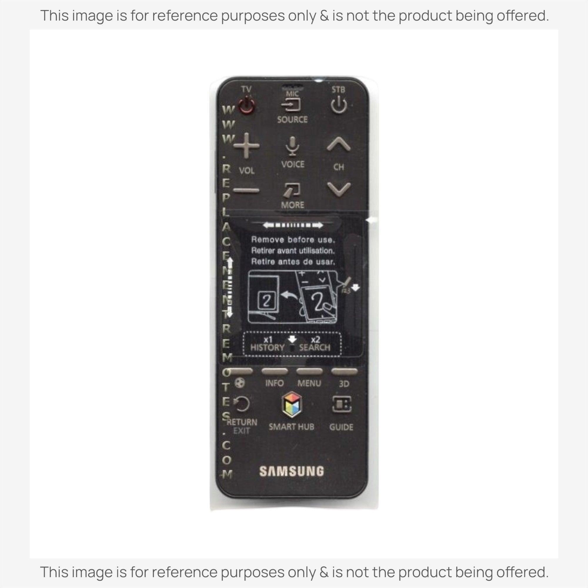 Anderic Substitute for Samsung AA59-00780A SMART TV Remote Control - AA5900780A [SR7557, No Voice / Touch Pad]