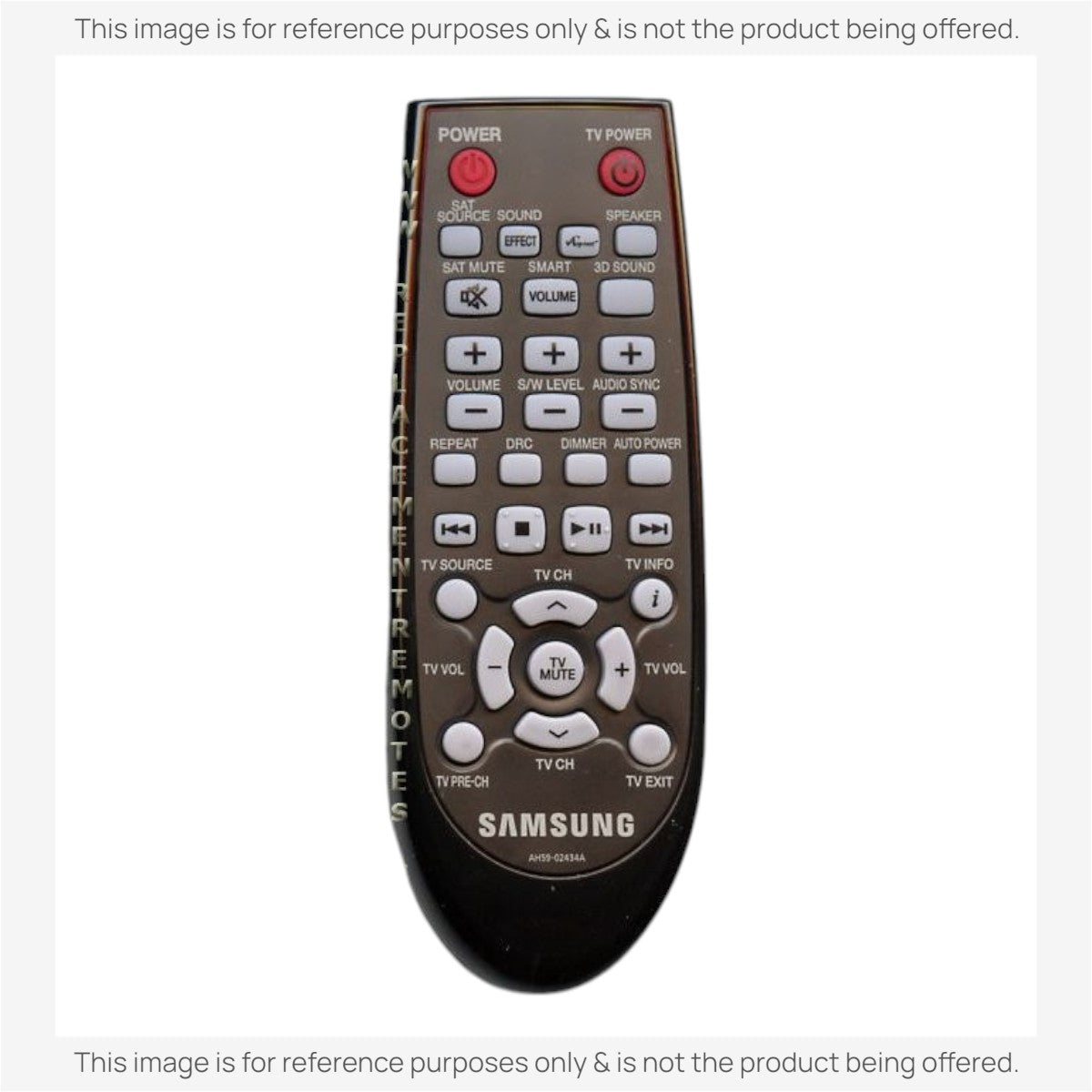 Anderic Substitute For Samsung AH59-02434A Sound Bar Remote Control - AH5902434A [RR2547B]
