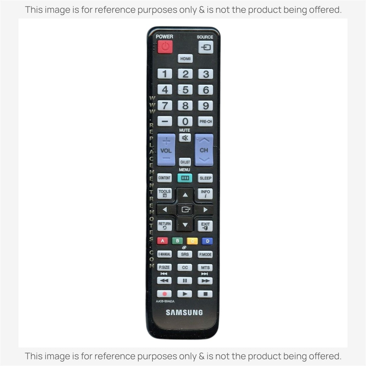 Anderic Substitute For Samsung AA59-00463A TV Remote Control - AA5900463A [RRBN59]
