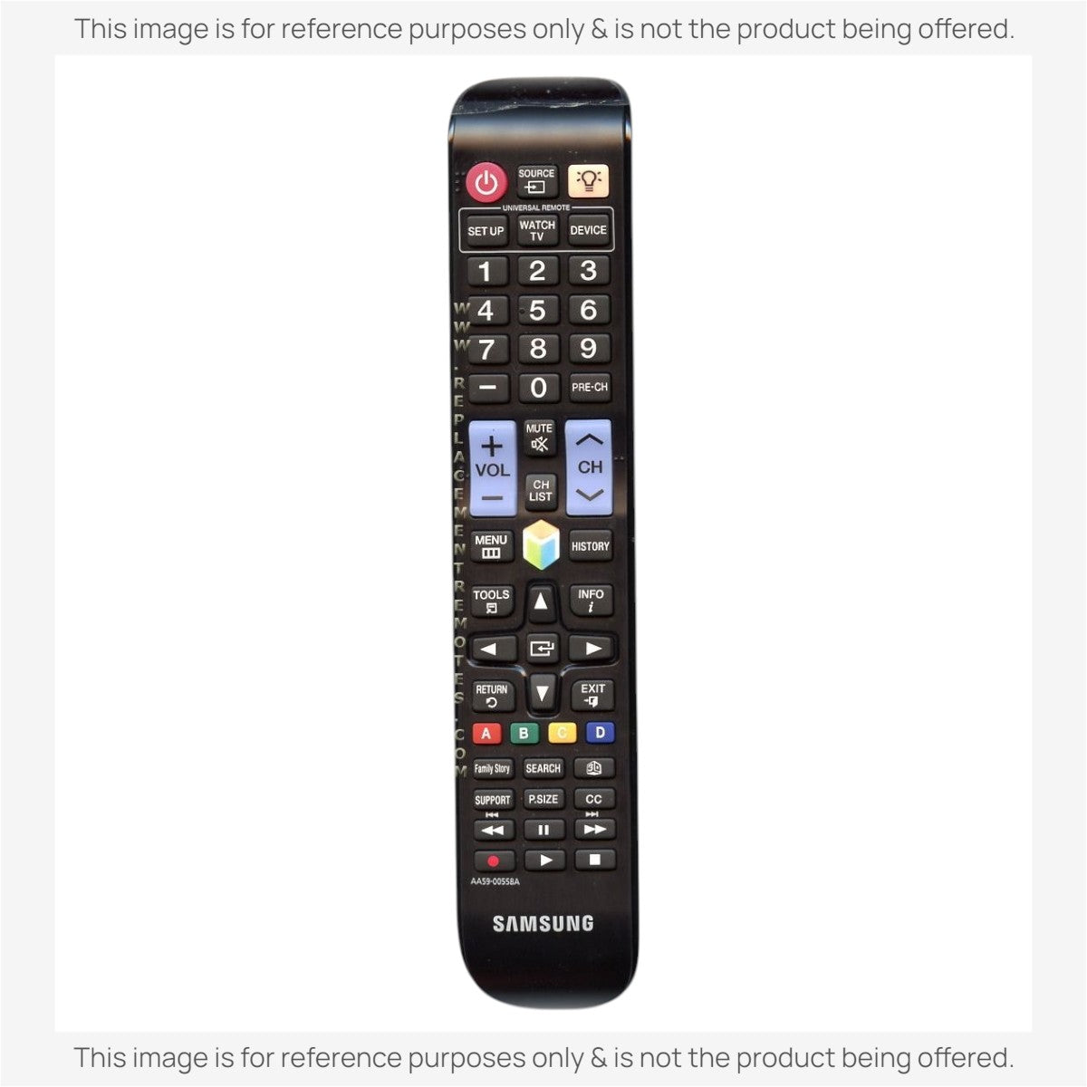 Anderic Substitute For Samsung AA59-00558A TV Remote Control - AA5900558A [RR580A]