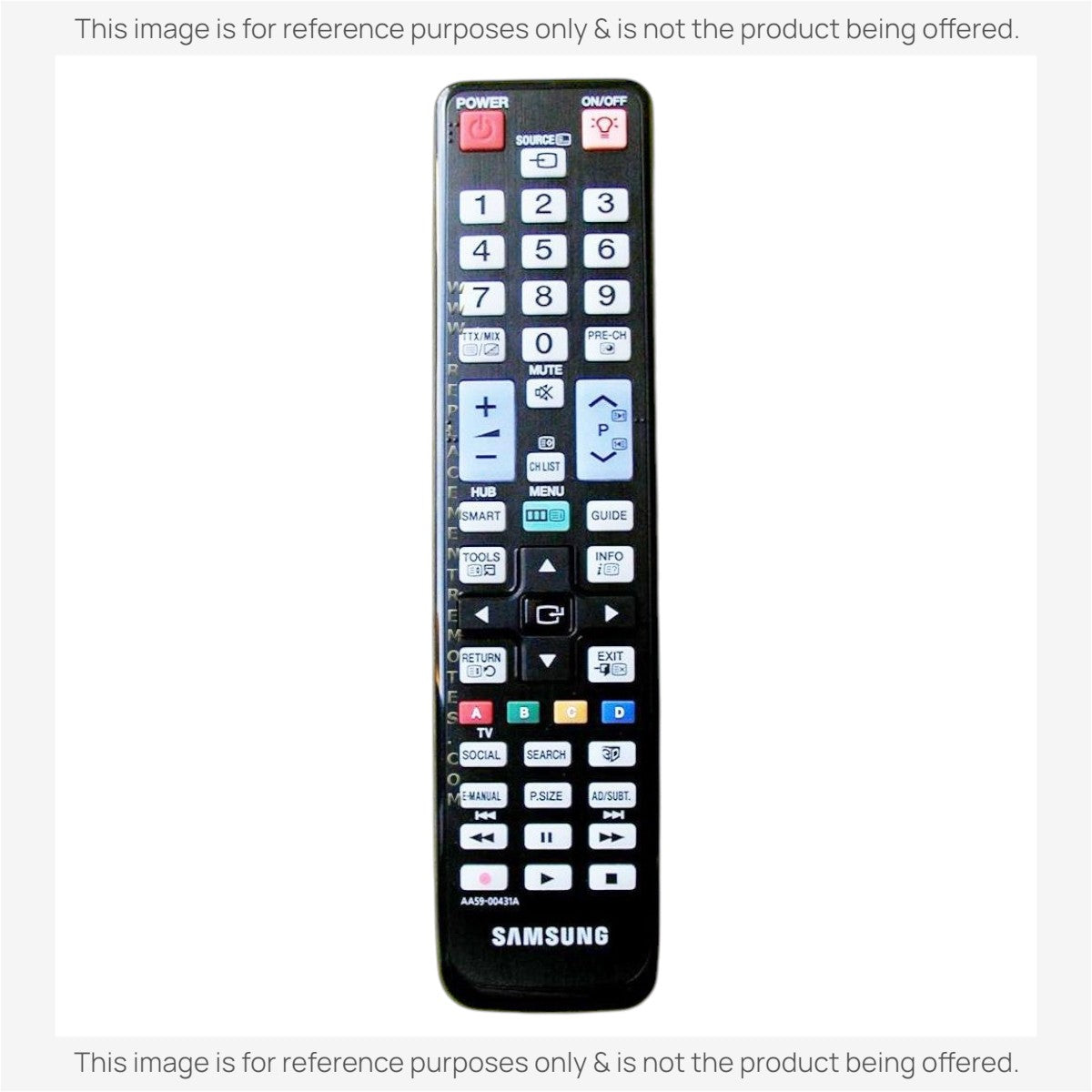 Anderic Substitute For Samsung AA59-00431A TV Remote Control - AA5900431A [RRBN59]