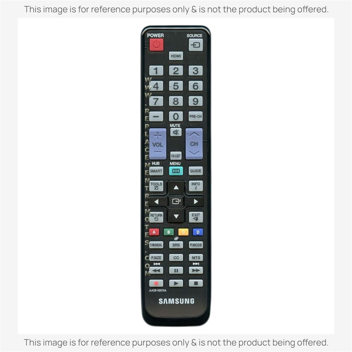 Anderic Substitute For Samsung AA59-00511A TV Remote Control - AA5900511A [RRBN59]