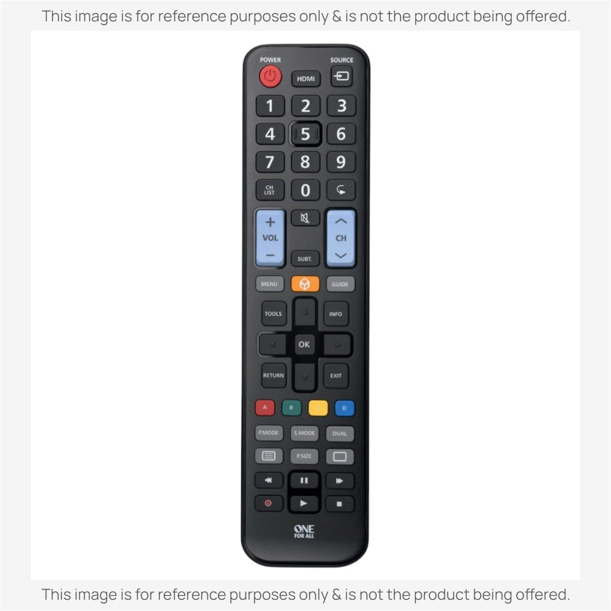 Anderic Substitute For One For All URC1910 for Samsung 1-Device Universal Remote Control [RR580A]