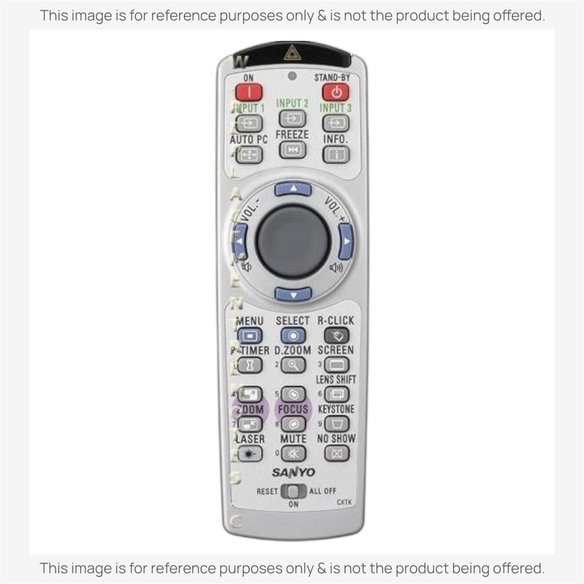 Anderic Substitute for Sanyo 9450871468 Projector Remote Control [RR3720]