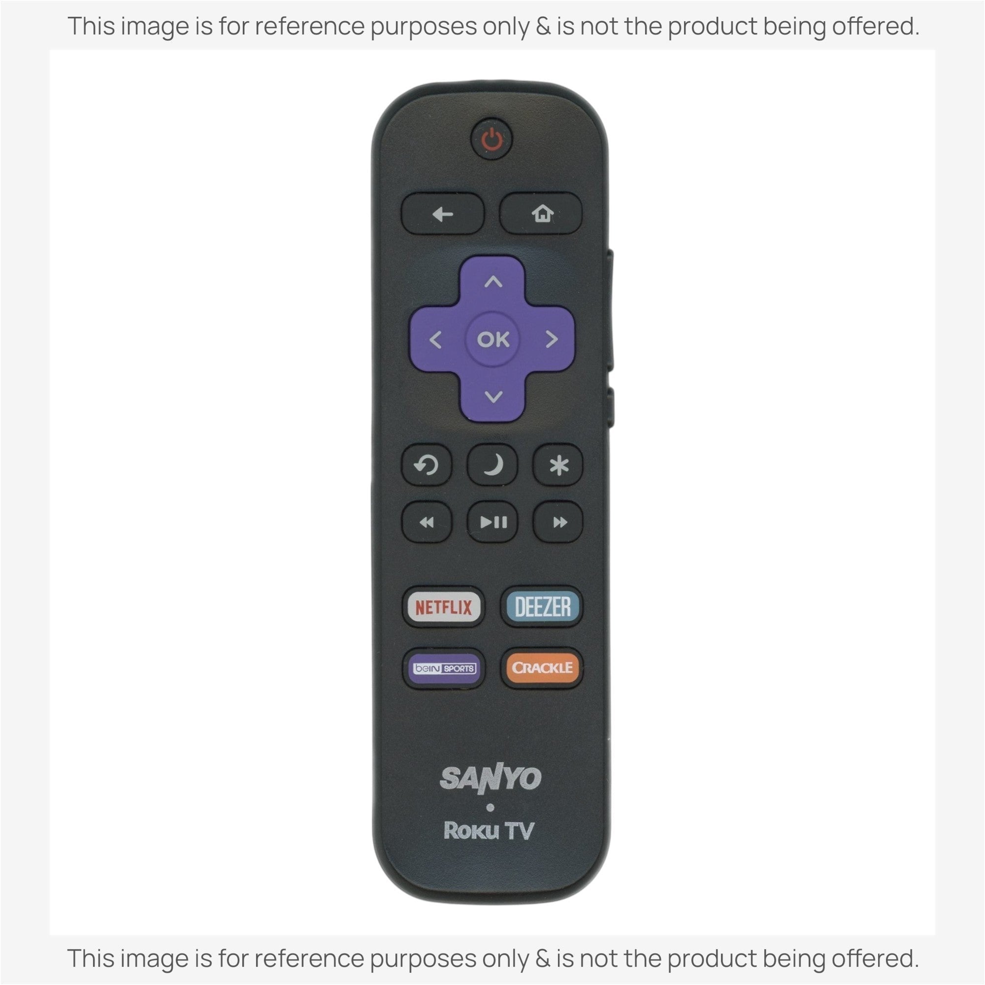Anderic Substitute for Sanyo 101018E0029 Roku TV Remote Control [RRLF16]
