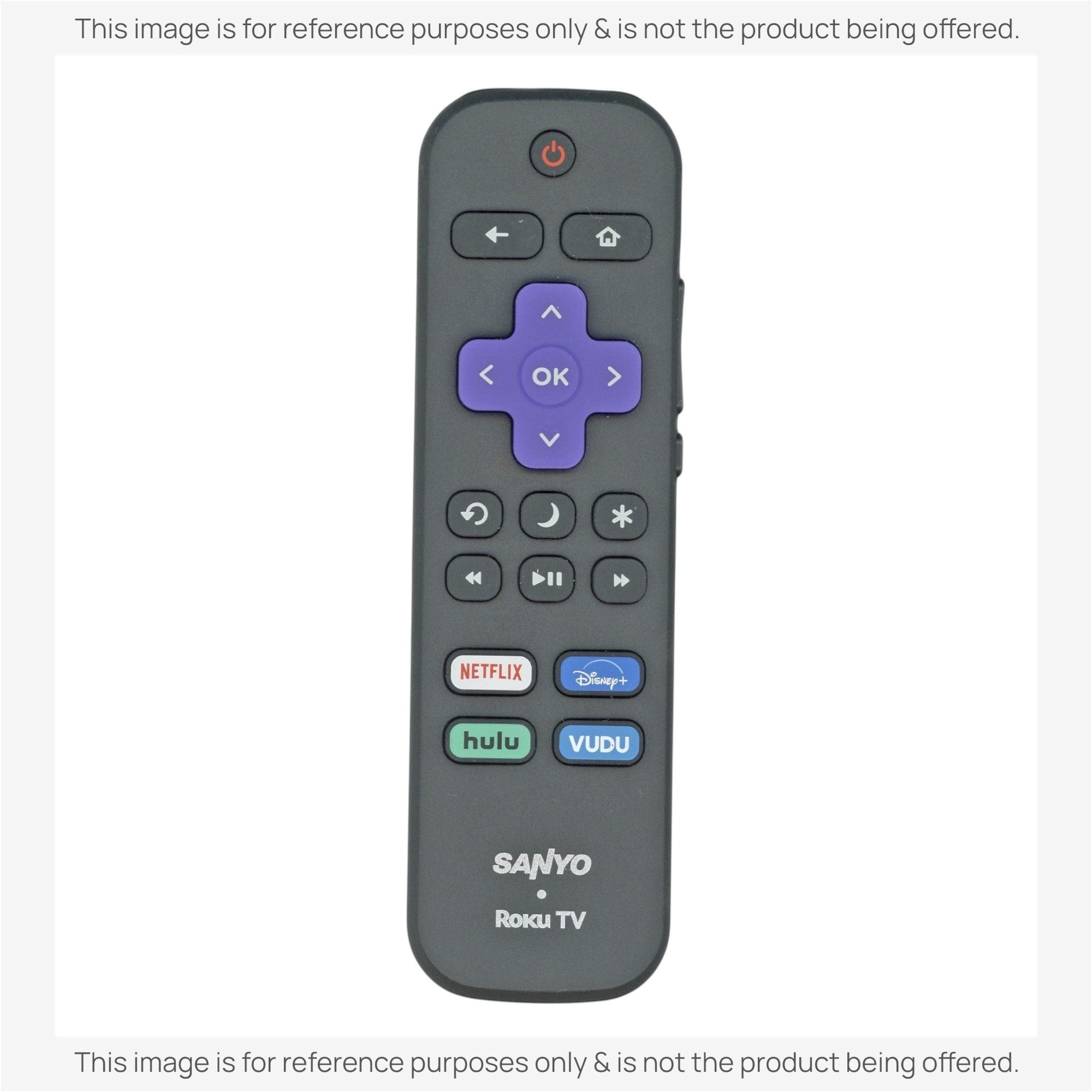 Anderic Substitute for Sanyo RC-ALIR ROKU TV Remote Control 3226000857 [RRLF16]