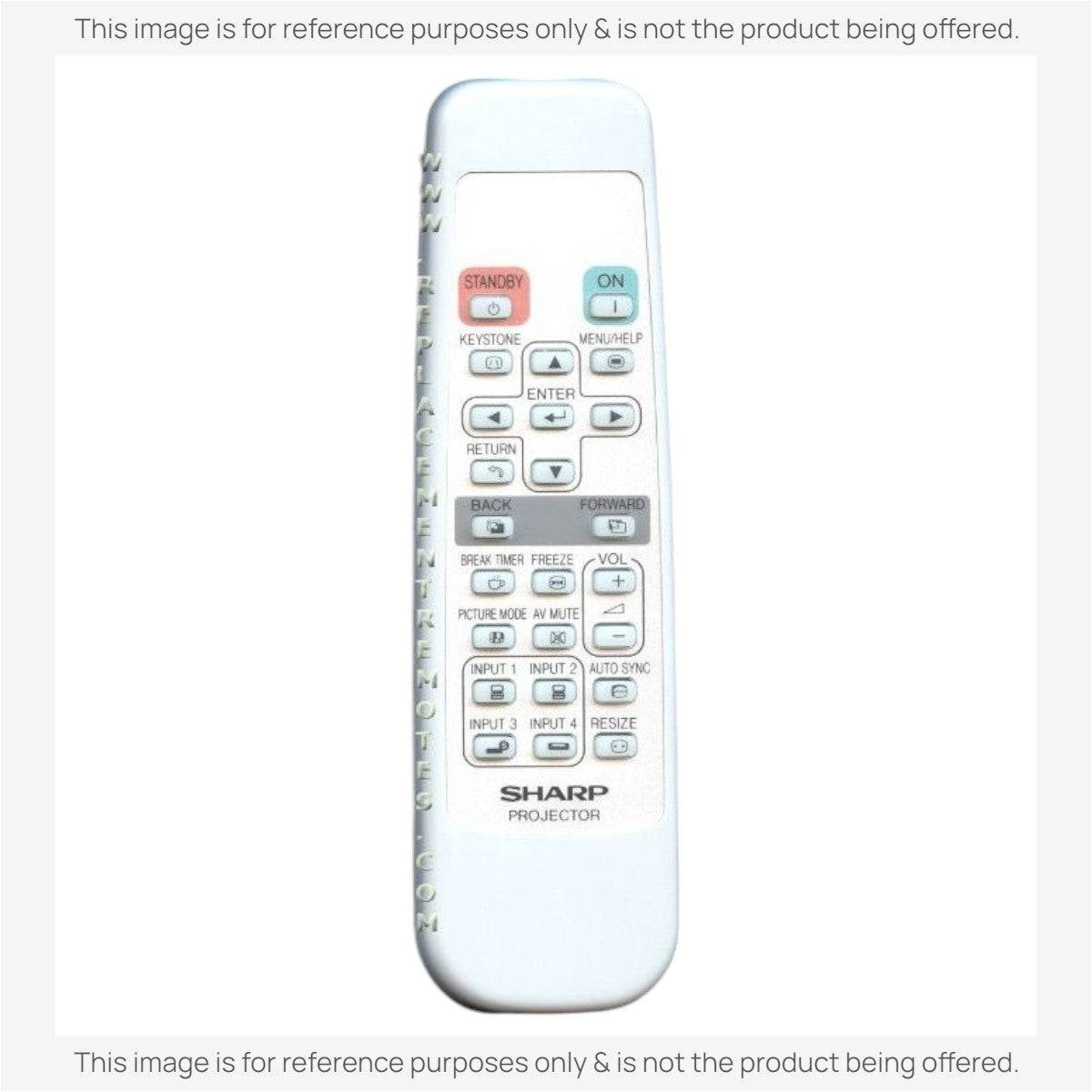 Anderic Substitute for Sharp RRMCGA398WJSA Projector Remote Control [RR3720]