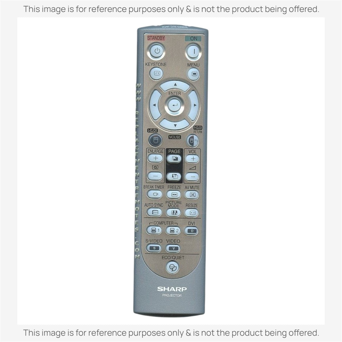 Anderic Substitute for Sharp RRMCGA502WJSA Projector Remote Control [RR3720]