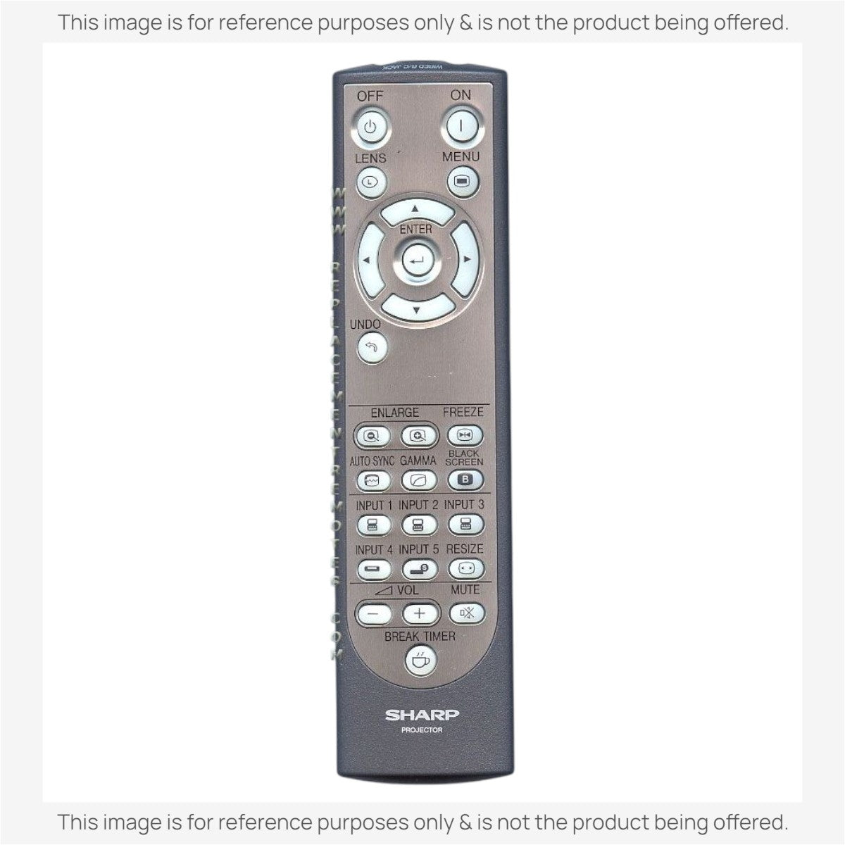 Anderic Substitute for Sharp RRMCGA048WJSA Projector Remote Control [RR3720]