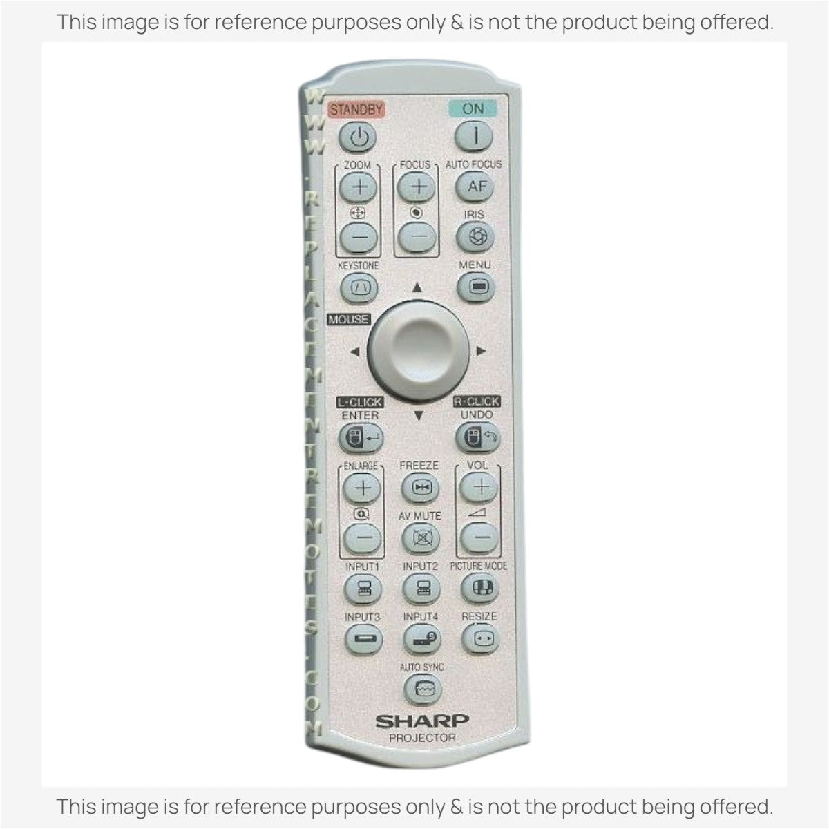 Anderic Substitute for Sharp RRMCGA313WJSA Projector Remote Control [RR3720]