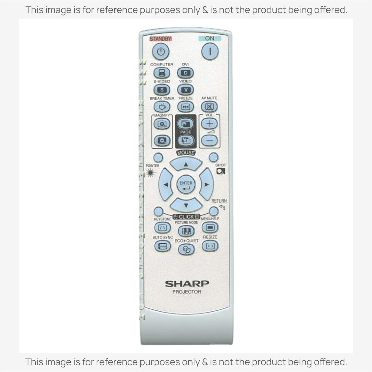 Anderic Substitute for Sharp RRMCGA592WJSA Projector Remote Control [RR3720]