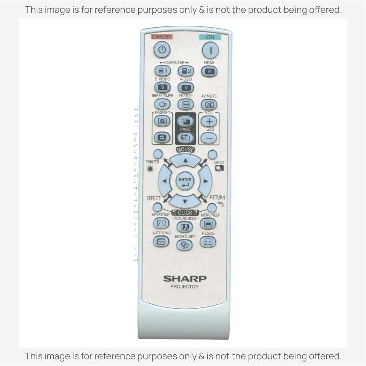 Anderic Substitute for Sharp RRMCGA761WJSA Projector Remote Control [RR3720]