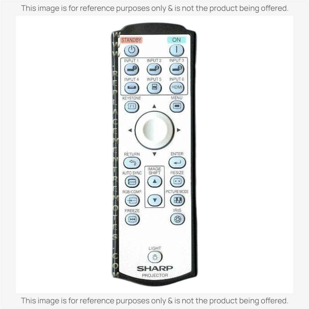 Anderic Substitute for Sharp RRMCGA444WJSA Projector Remote Control [RR3720]