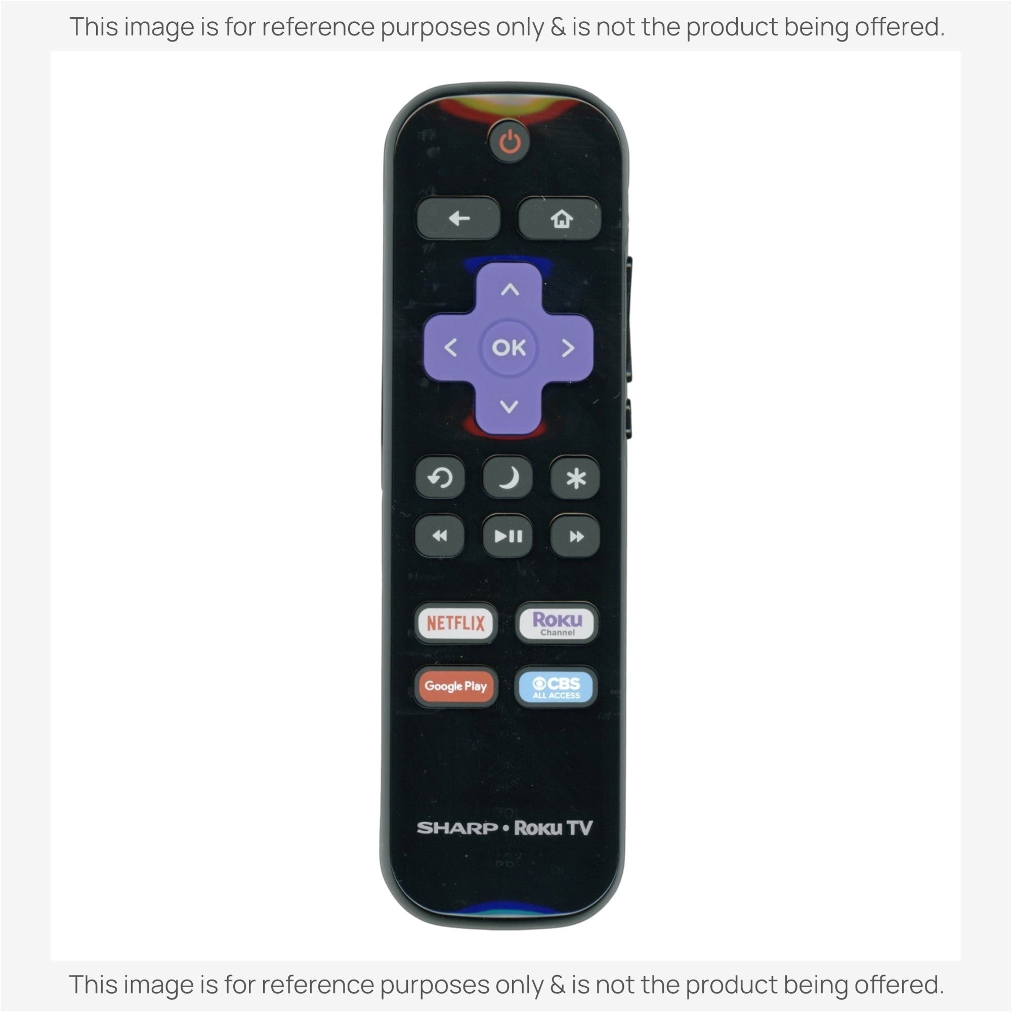 Anderic Substitute for Sharp LC-RCRCA-21 ROKU TV Remote Control LCRCRCA21 [RRLC16]