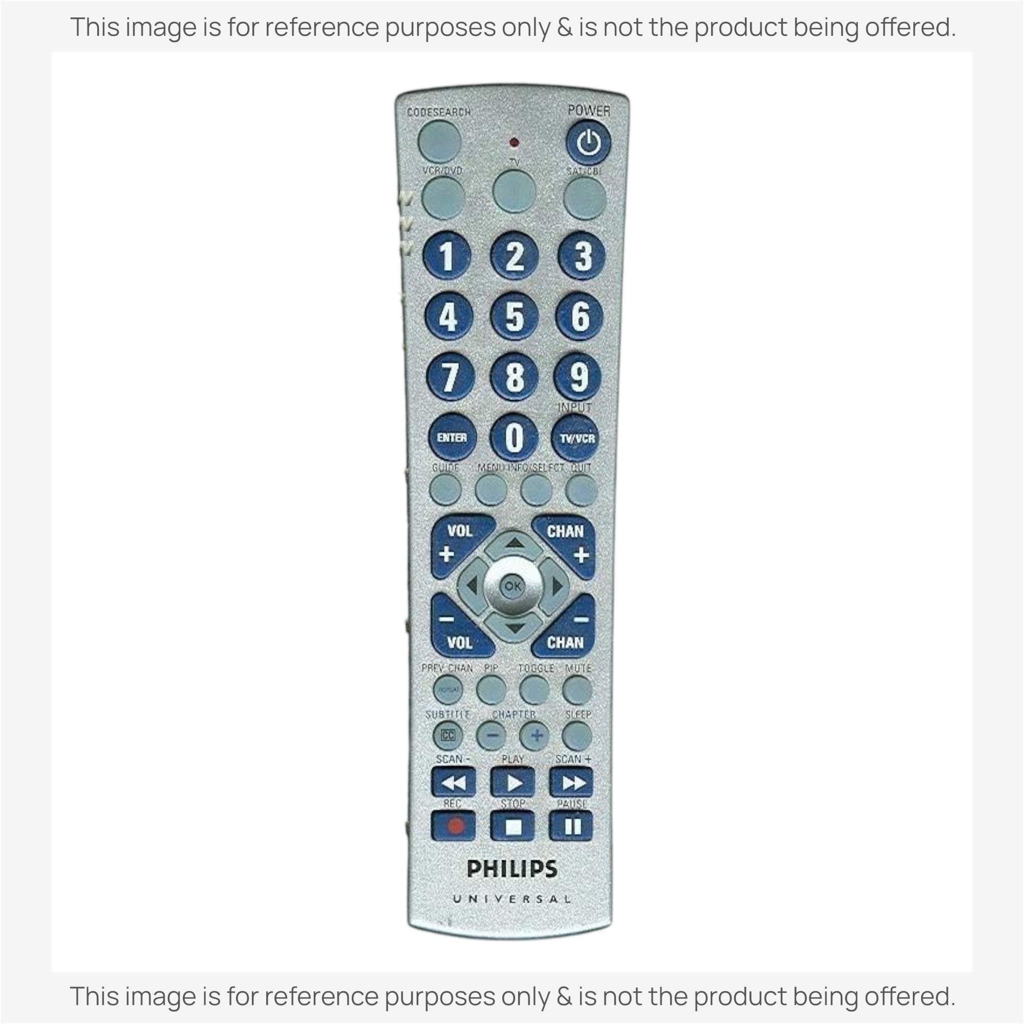 Anderic Substitute for Philips CL019 3-Device Universal Remote Control [RRU401]