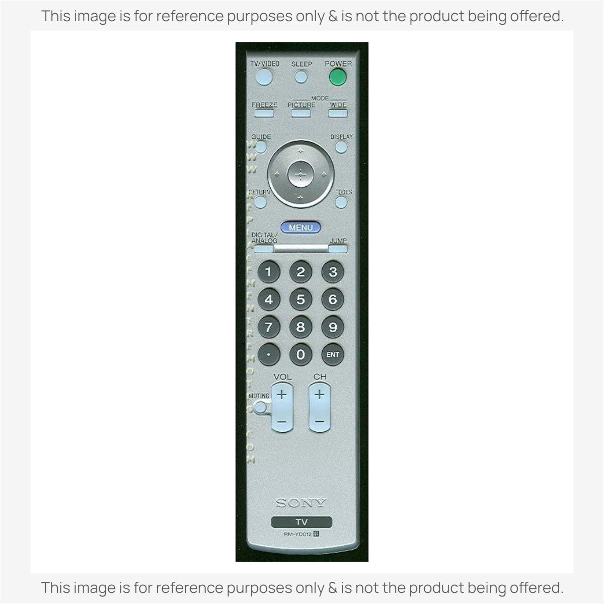 Anderic Substitute For Sony RM-YD012 TV Remote Control - RMYD012 [RRYD023]