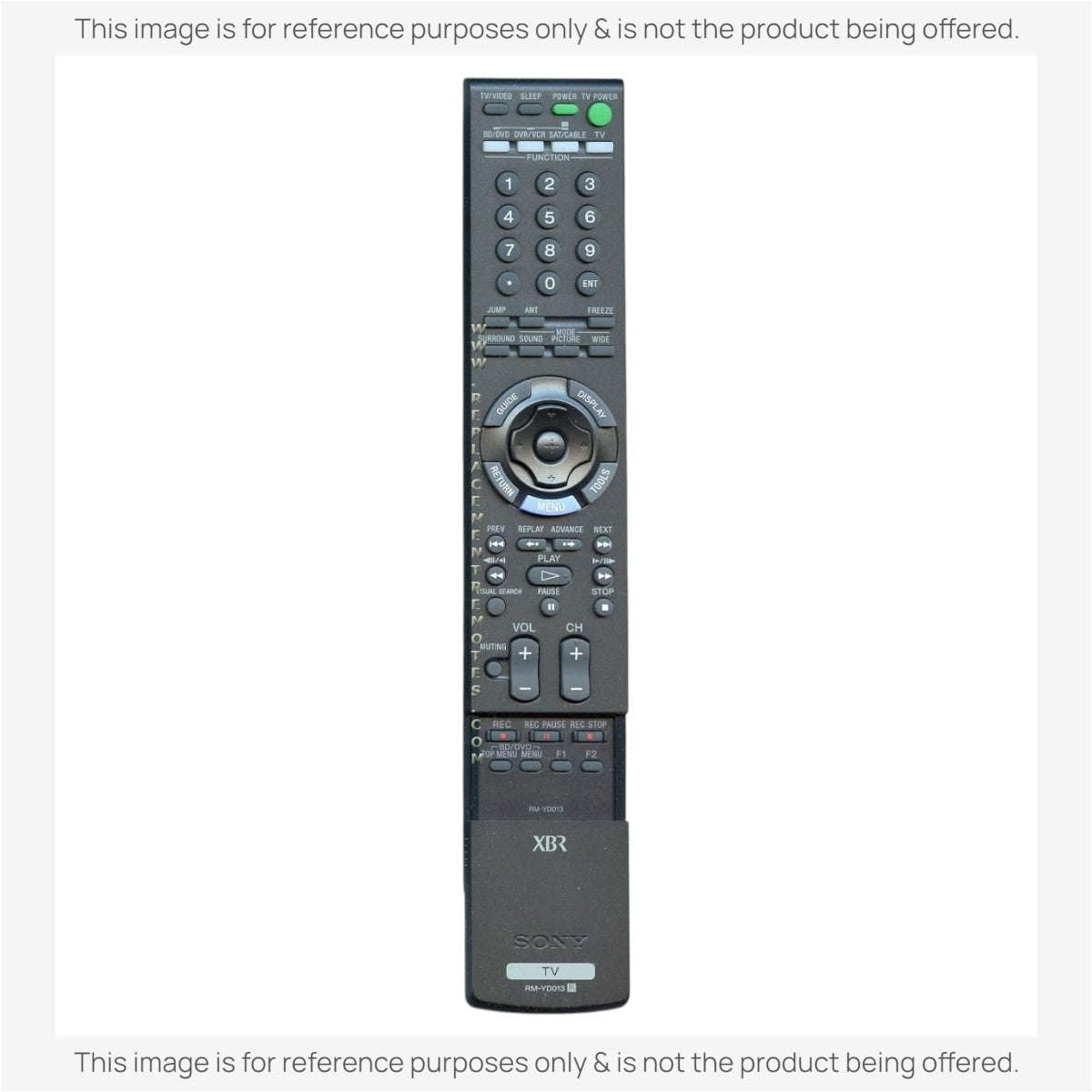 Anderic Substitute For Sony RM-YD013 TV Remote Control - RMYD013 [RRYD023]