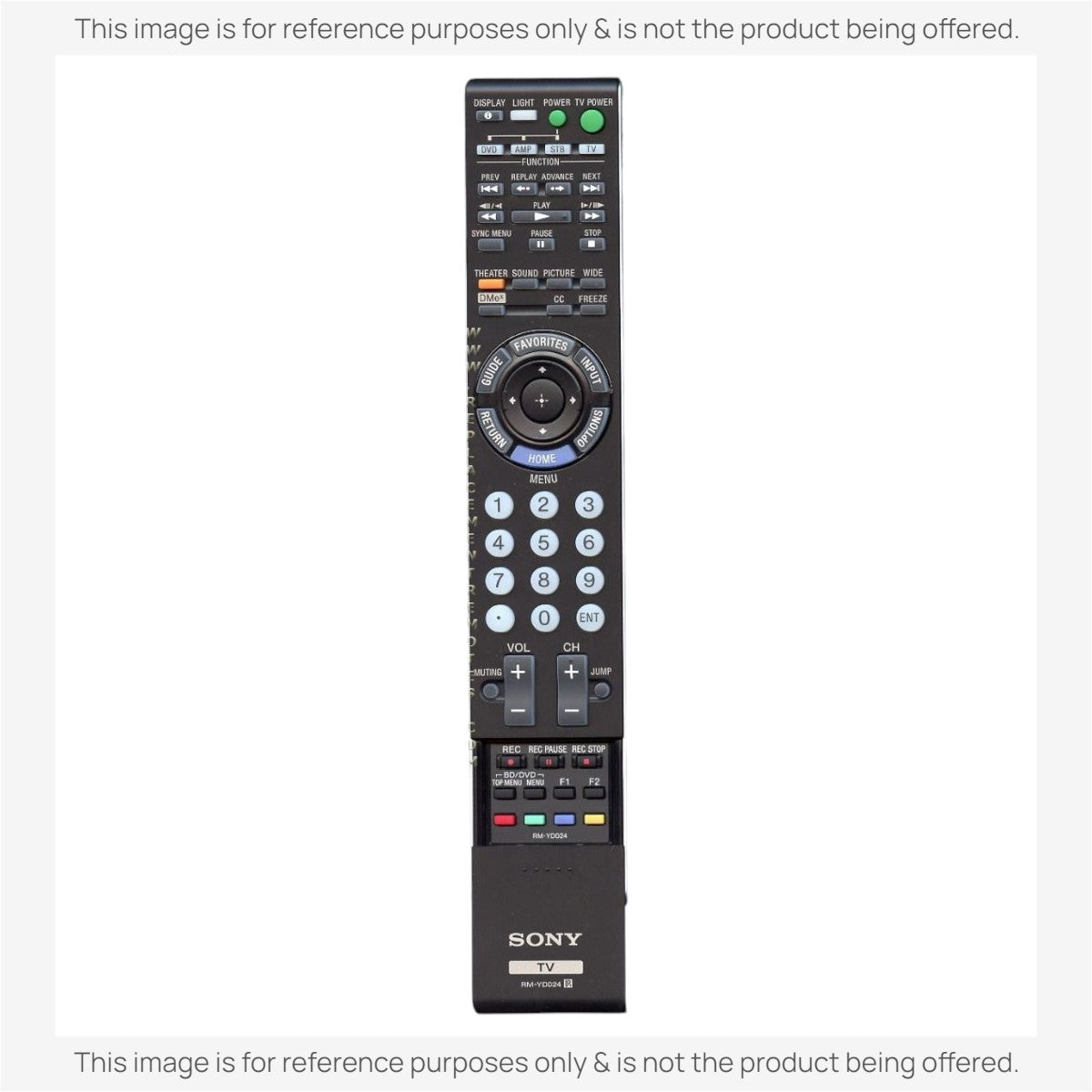 Anderic Substitute For Sony RM-YD024 TV Remote Control - RMYD024 [RRYD023]