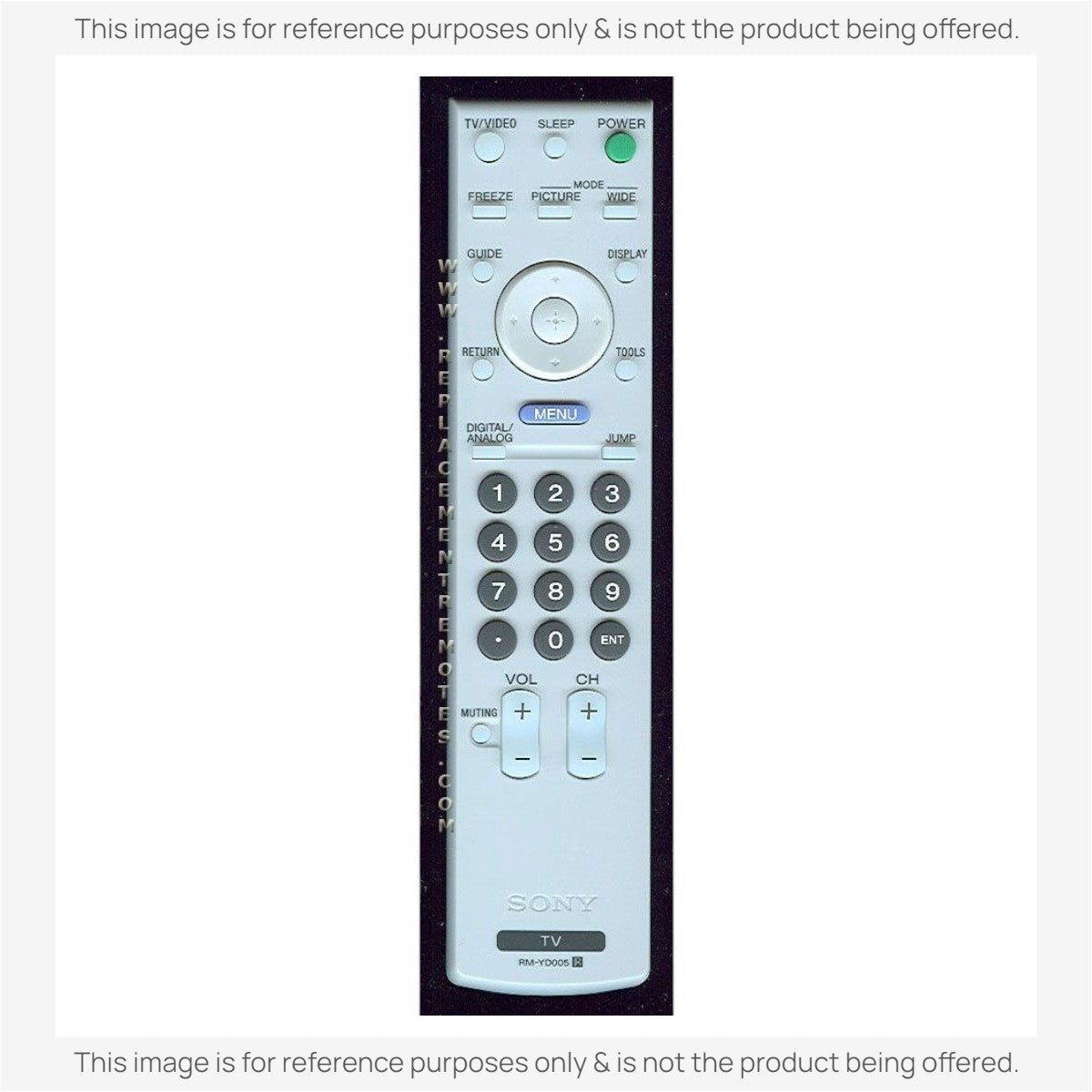 Anderic Substitute For Sony RM-YD005 TV Remote Control - RMYD005 [RRYD023]