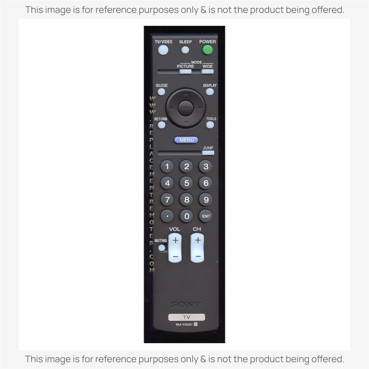 Anderic Substitute For Sony RM-YD021 TV Remote Control - RMYD021 [RRYD023]
