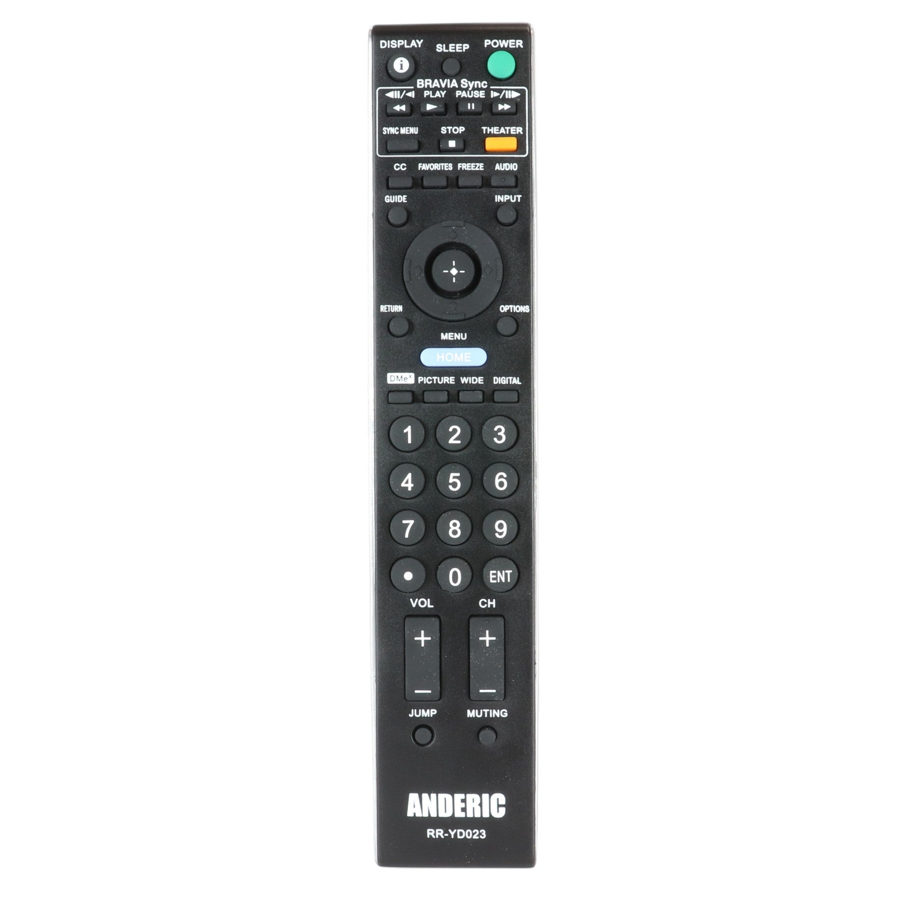 Anderic Substitute For Sony RM-YD024 TV Remote Control - RMYD024 [RRYD023]