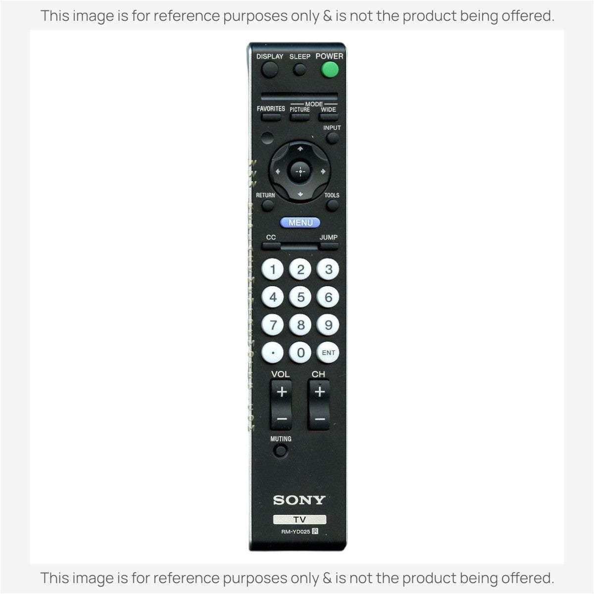 Anderic Substitute For Sony RM-YD025 TV Remote Control - RMYD025 [RRYD023]