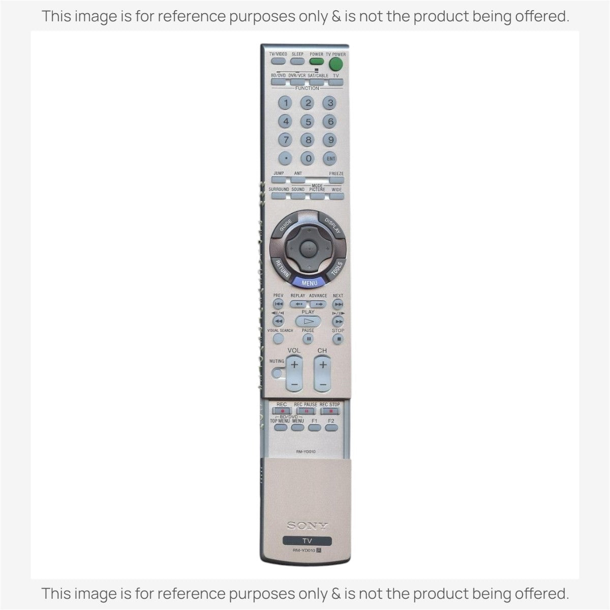 Anderic Substitute For Sony RM-YD010 TV Remote Control - RMYD010 [RRYD023]