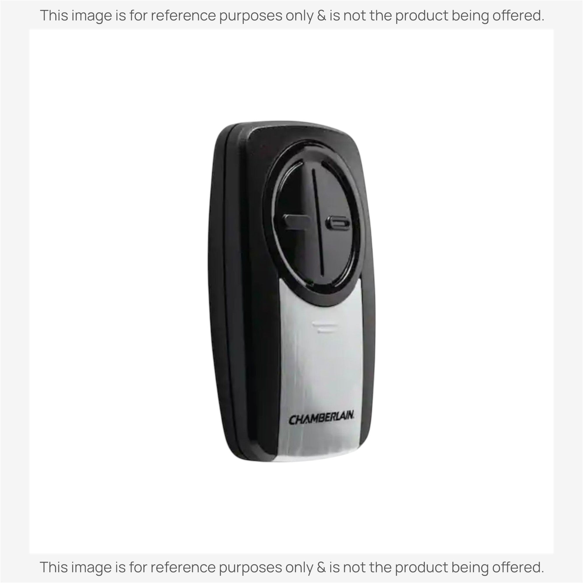 Anderic Substitute for Chamberlain KLIK5U-SS Universal Clicker with Learn button Garage Door Opener Remote Control [375UT-2button]
