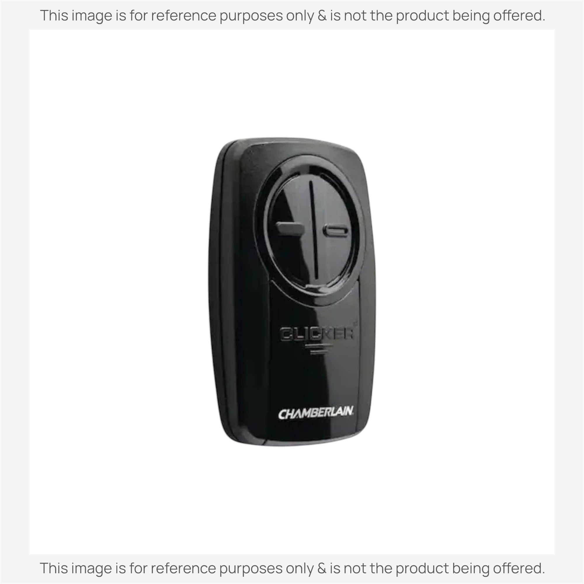 Anderic Substitute for Chamberlain KLIK3U-BK2 Universal Clicker with DIP Switch Pairing Garage Door Opener Remote Control [375UT-2button]