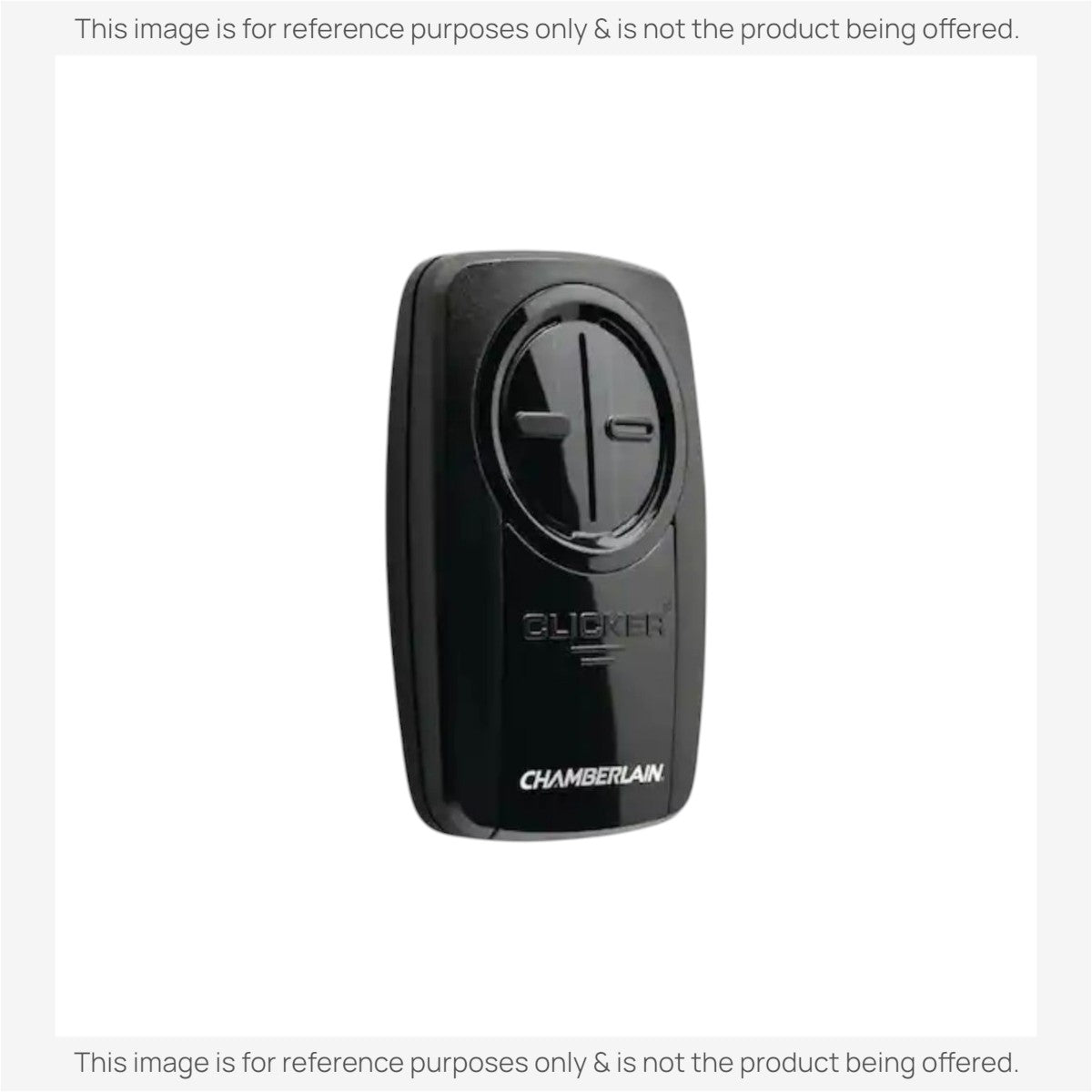 Anderic Substitute for Chamberlain KLIK5U-BK2 Universal Clicker with Learn button Garage Door Opener Remote Control [375UT-2button]