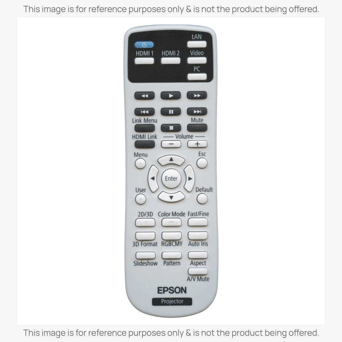 Anderic Substitute for Epson 160280500 Projector Remote Control [RR3720]