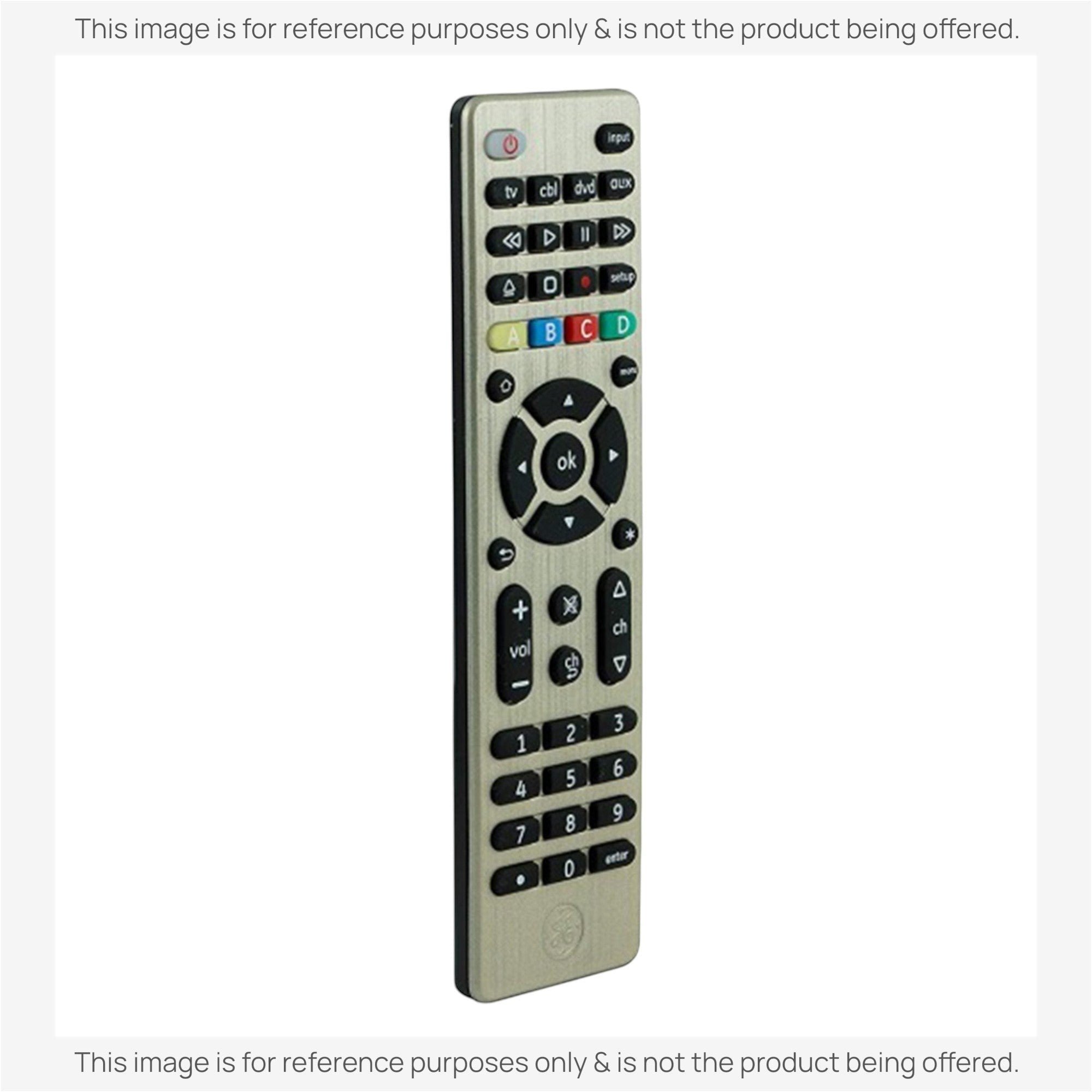 Anderic Substitute for GE 34457 UltraPro Black 4-Device Universal Remote Control [RRU401]