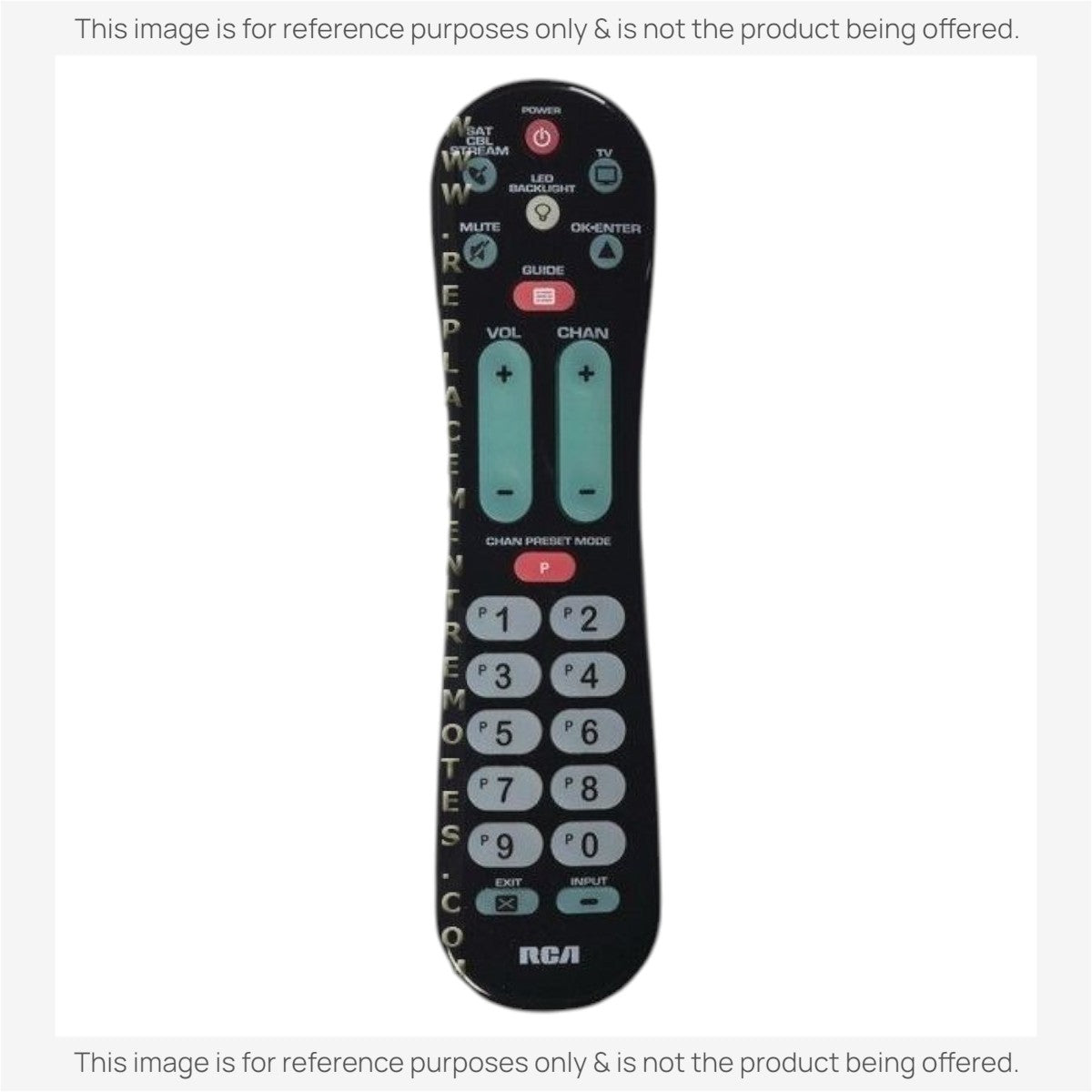 Anderic Substitute for RCA RCRPS02GR 1-Device Universal Remote Control [RRH100]