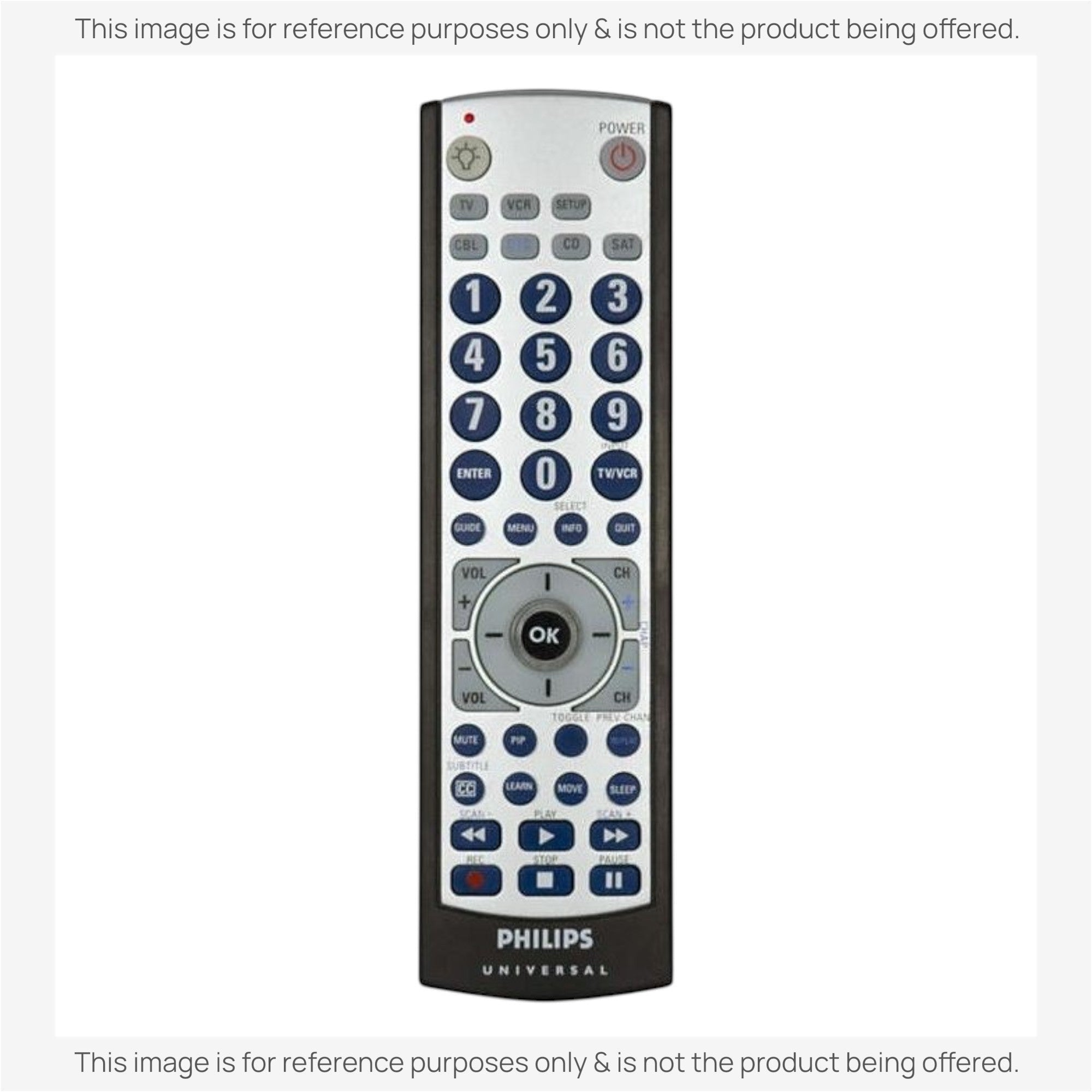 Anderic Substitute for Philips SRU4006/27 Advanced Universal Remote Control [RRU401]