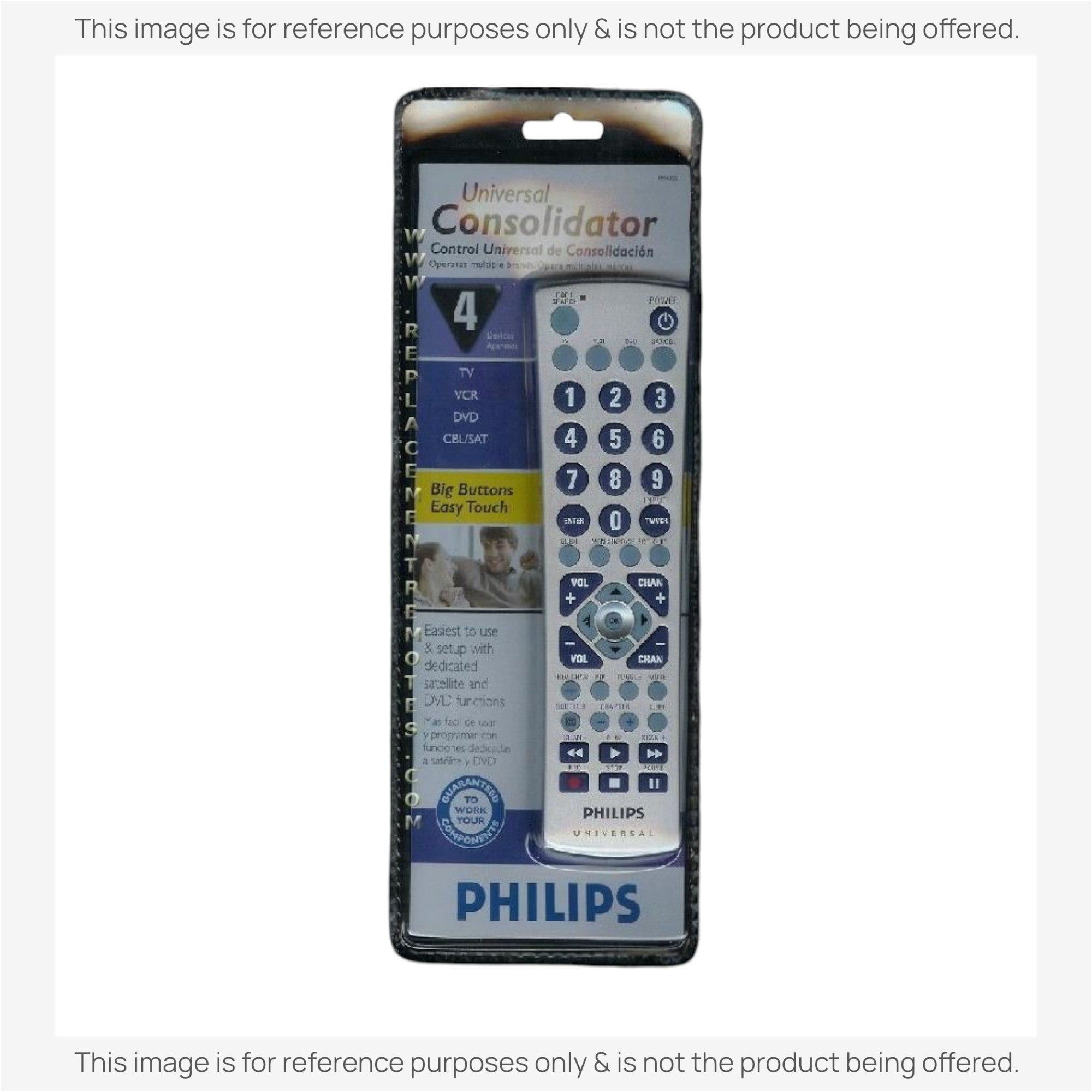 Anderic Substitute for Philips PM435S 3-Device Universal Remote Control [RRU401]