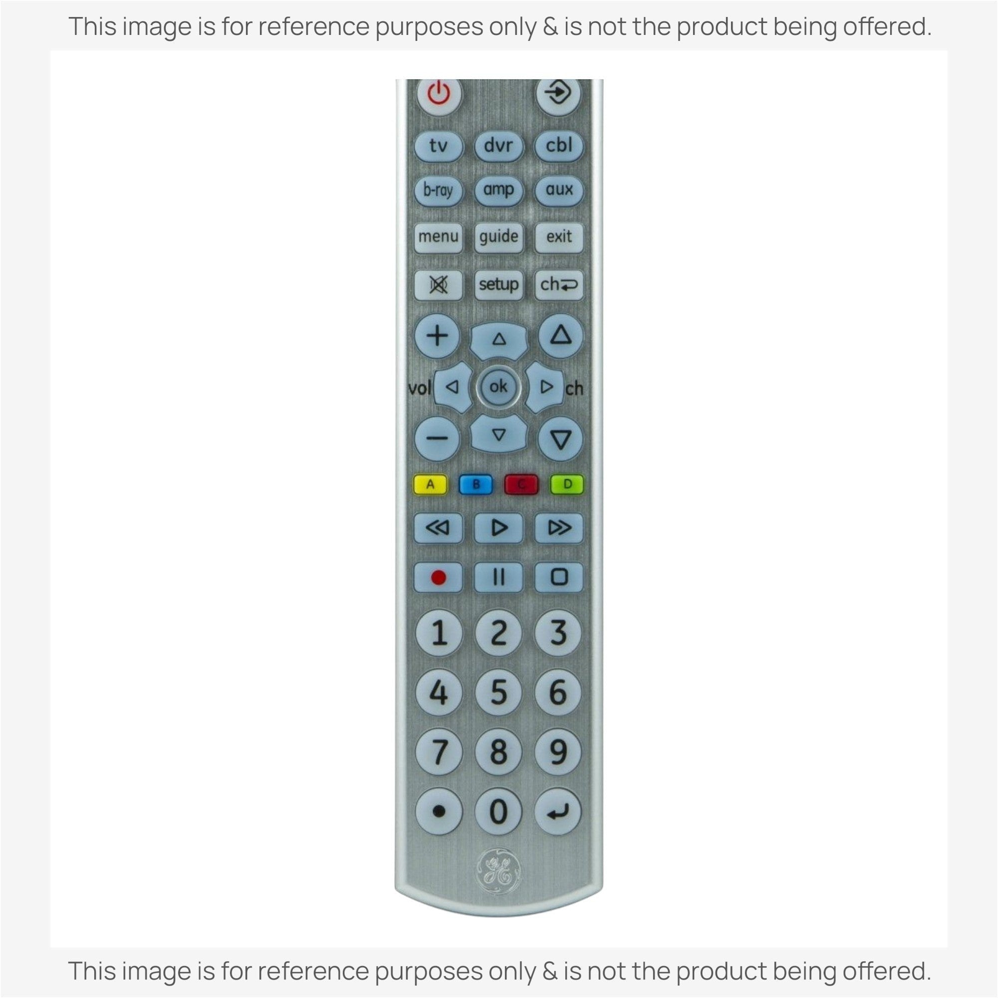 Anderic Substitute for GE 33712 Advanced Universal Remote Control [RRU401]