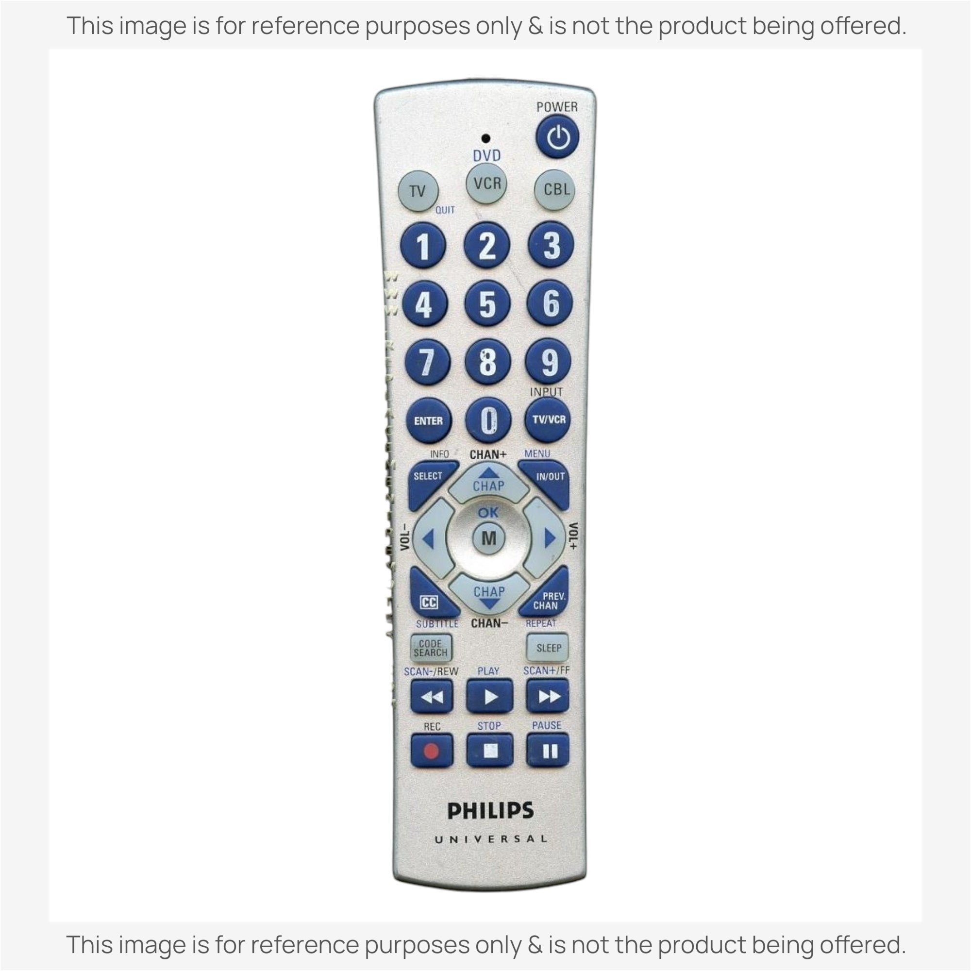 Anderic Substitute for Philips CL035 3-Device Universal Remote Control [RRU401]