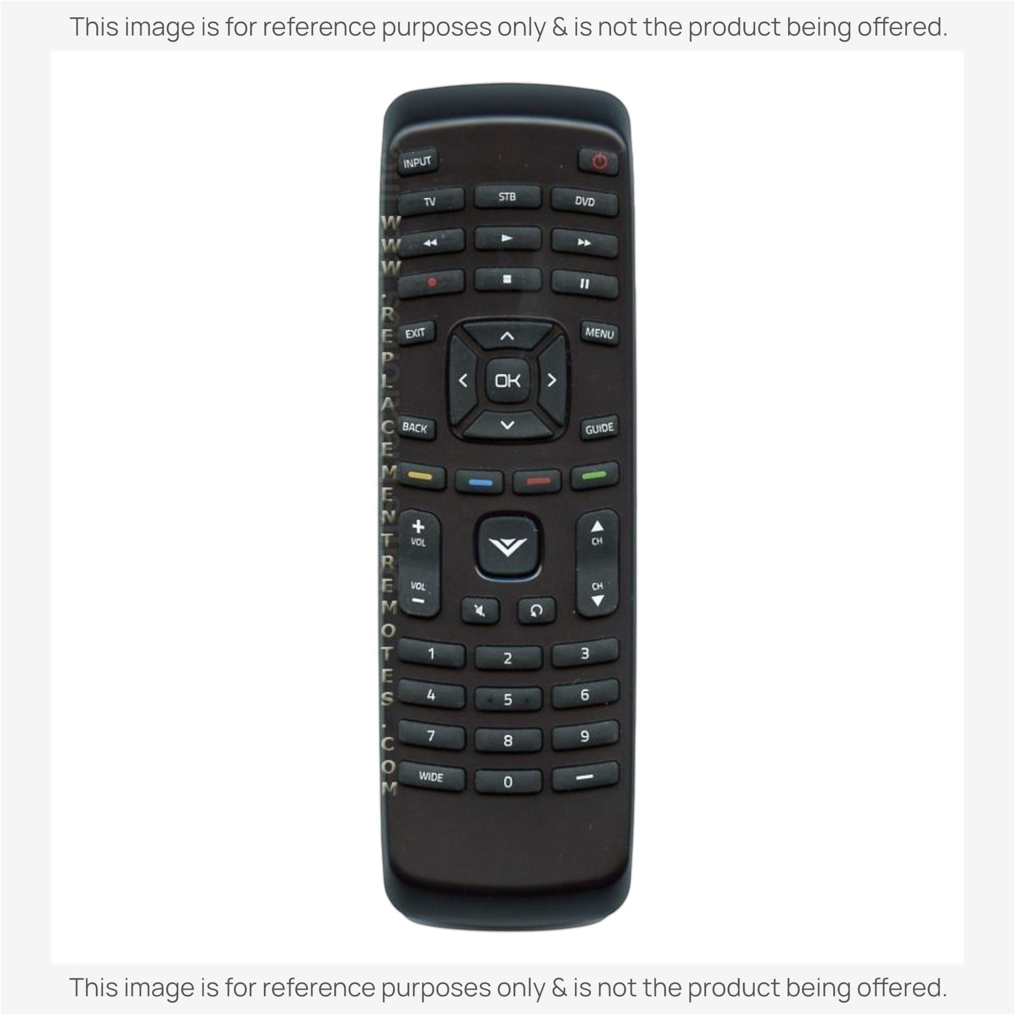 Anderic Substitute for Vizio XRU110 3-Device Universal Remote Control [RRU401]