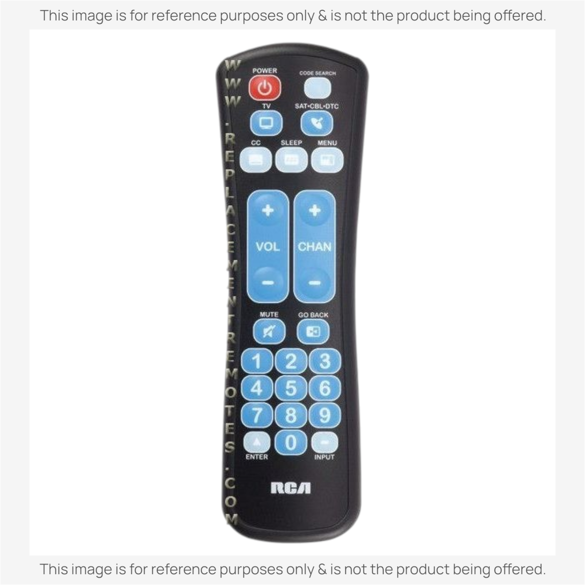 Anderic Substitute for RCA RCRHM02BR 2-Device Universal Remote Control [RRHC100]