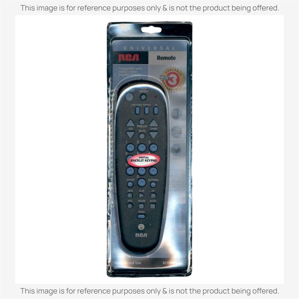 Anderic Substitute for RCA RCU300WBL 3-Device Universal Remote Control [RRU401]