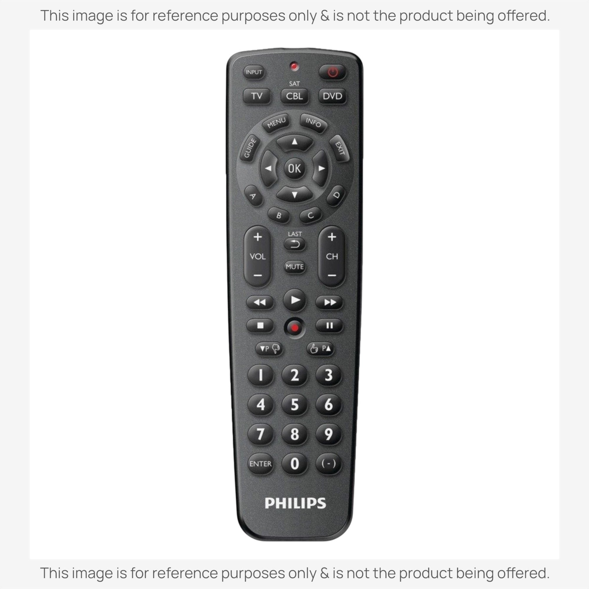 Anderic Substitute for Philips SRP1103/27 3-Device Universal Remote Control [RRU401]